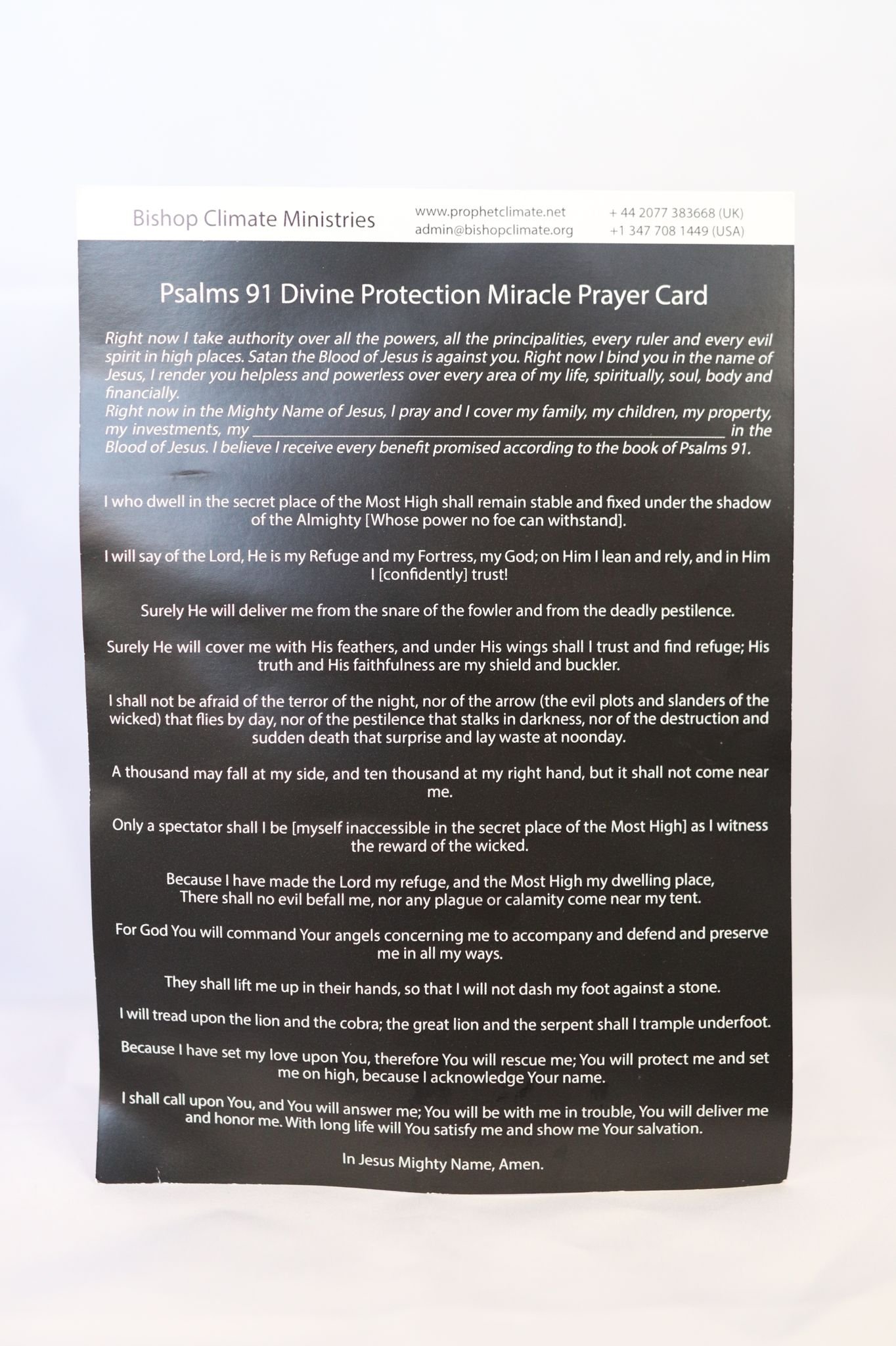 Spiritual Divine Cleansing Protection Kit (Oil, Yarn & Prayer Card)